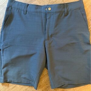 BYLT Basics Blue Flat Front Shorts